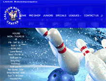 Tablet Screenshot of calhounbowlingcenter.com